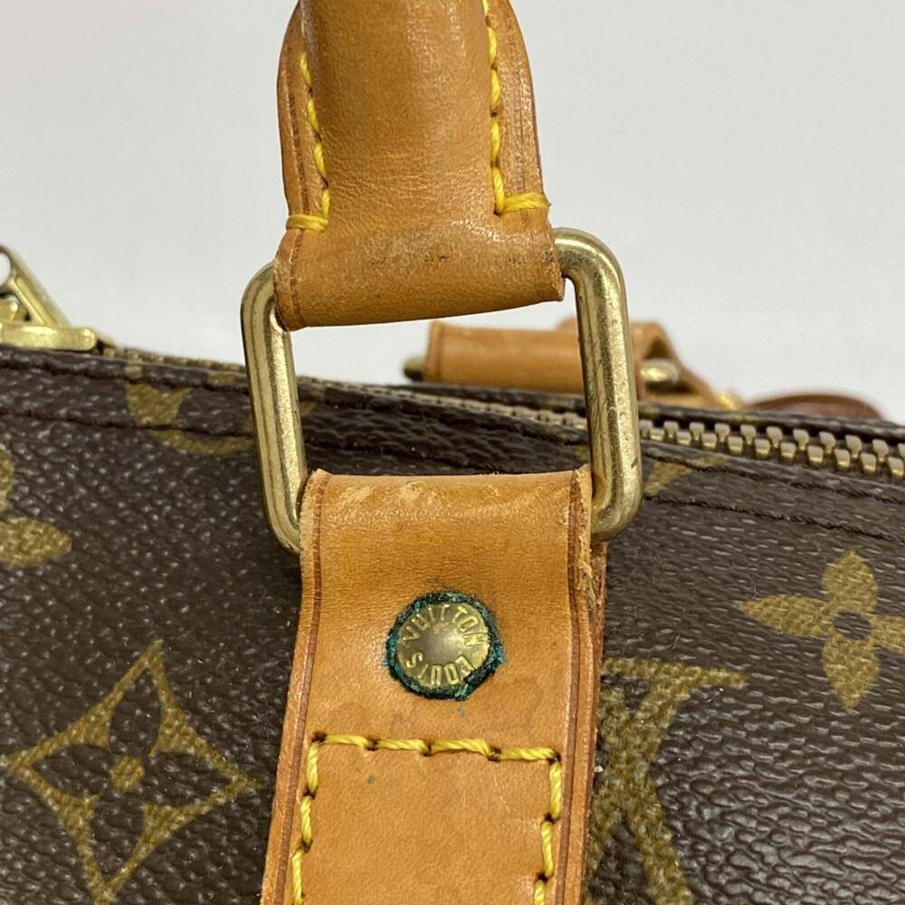 LOUIS VUITTON Brown Monogram Keepall 55 Boston Bag - Picture 9 of 11